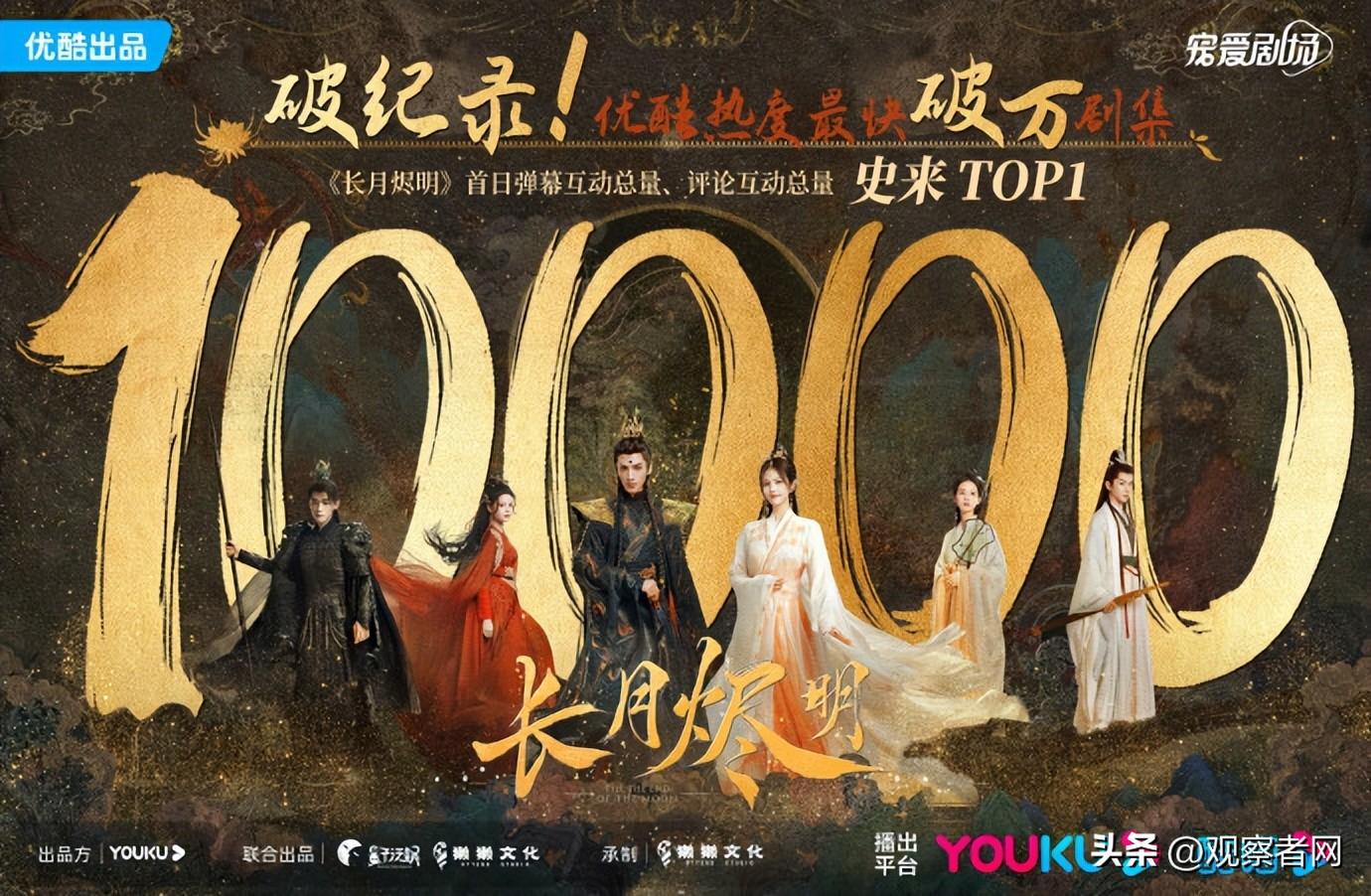 《長月燼明》首播市占率破紀錄，優酷坐穩“仙俠劇第一廠牌”