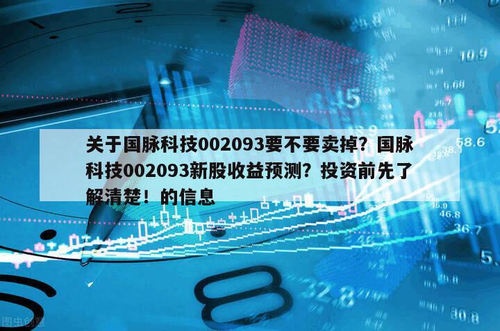 關于國脈科技002093要不要賣掉？國脈科技002093新股收益預測？投資前先了解清楚！的信息