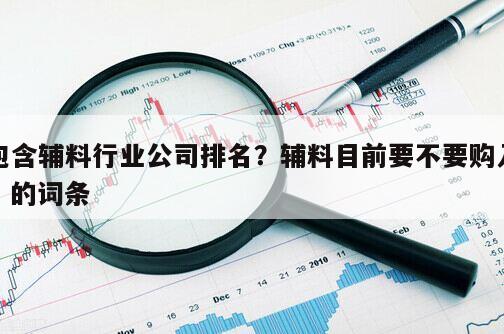 包含輔料行業公司排名？輔料目前要不要購入？的詞條