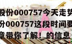 關于浩物股份000757今天走勢會怎么樣？浩物股份000757這段時間要不要割肉？這篇文章帶你了解！的信息