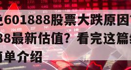 中國中免601888股票大跌原因？中國中免601888最新估值？看完這篇終于明白了！的簡單介紹