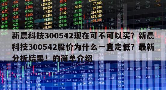 新晨科技300542現在可不可以買？新晨科技300542股價為什么一直走低？最新分析結果！的簡單介紹