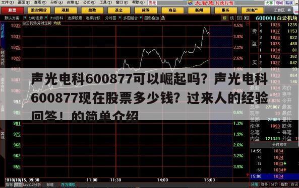 聲光電科600877可以崛起嗎？聲光電科600877現在股票多少錢？過來人的經驗回答！的簡單介紹