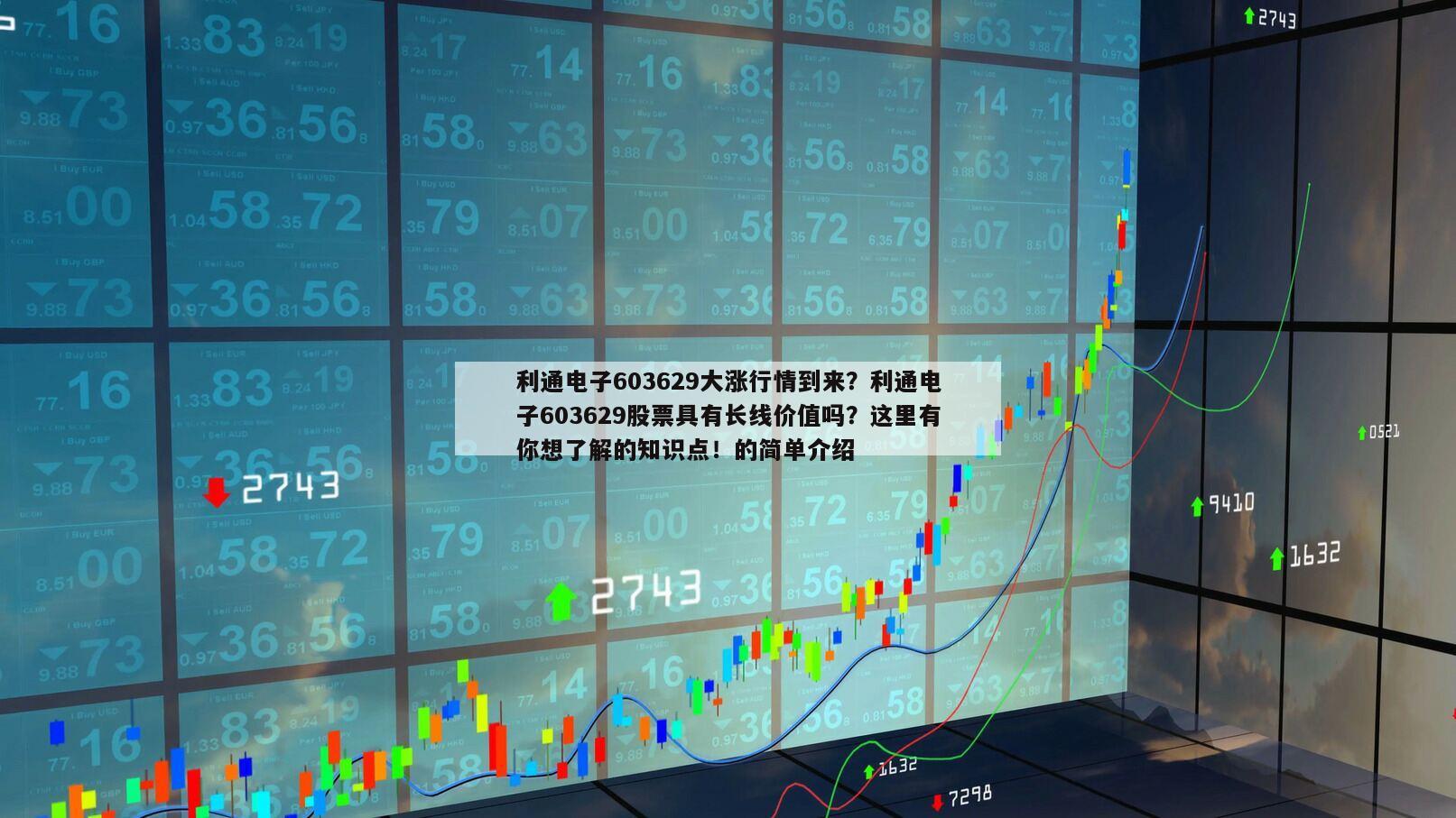 利通電子603629大漲行情到來？利通電子603629股票具有長線價值嗎？這里有你想了解的知識點！的簡單介紹
